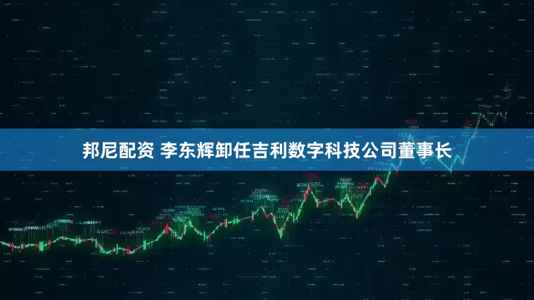 邦尼配资 李东辉卸任吉利数字科技公司董事长
