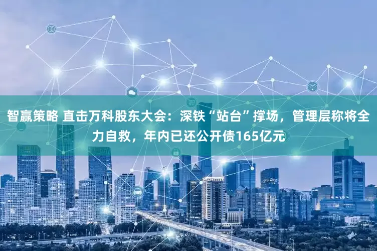 智赢策略 直击万科股东大会：深铁“站台”撑场，管理层称将全力自救，年内已还公开债165亿元