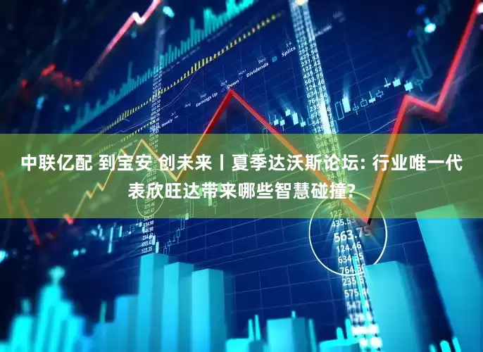中联亿配 到宝安 创未来丨夏季达沃斯论坛: 行业唯一代表欣旺达带来哪些智慧碰撞?
