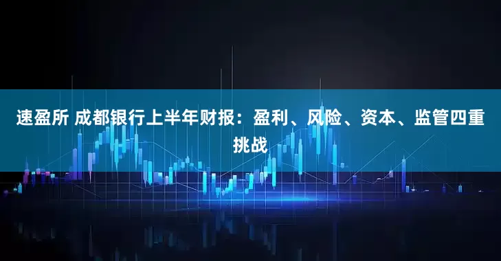 速盈所 成都银行上半年财报：盈利、风险、资本、监管四重挑战